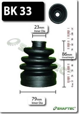 Shaftec BK33 - Joint-soufflet, arbre de commande droxauto.com