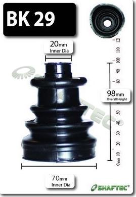 Shaftec BK29 - Joint-soufflet, arbre de commande droxauto.com