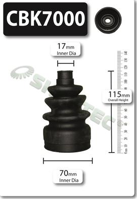 Shaftec CBK7000 - Joint-soufflet, arbre de commande droxauto.com