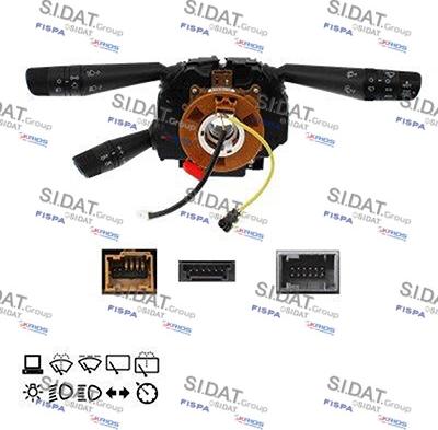 Sidat 431427 - Commutateur de colonne de direction droxauto.com