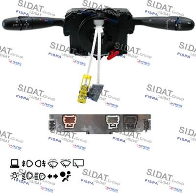Sidat 431342 - Commutateur de colonne de direction droxauto.com