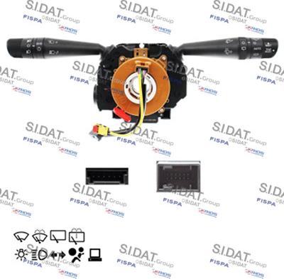 Sidat 431304 - Commutateur de colonne de direction droxauto.com