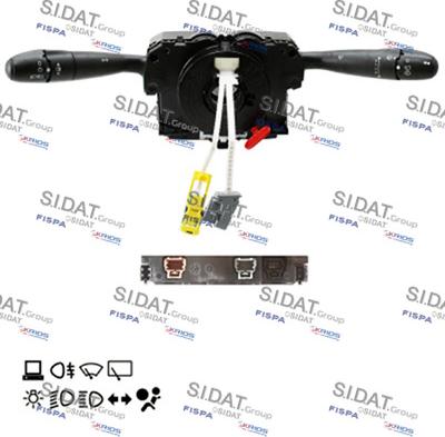 Sidat 431335 - Commutateur de colonne de direction droxauto.com