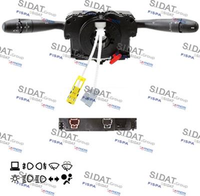 Sidat 431331 - Commutateur de colonne de direction droxauto.com