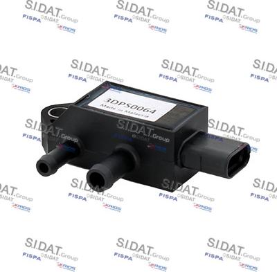 Sidat 84.3302 - Capteur, pression des gaz échappement droxauto.com