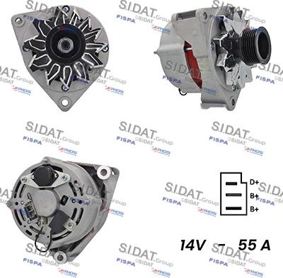 Sidat A12BH0548A2 - Alternateur droxauto.com