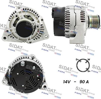 Sidat A12BH0552A2 - Alternateur droxauto.com