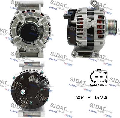 Sidat A12BH0054A2 - Alternateur droxauto.com