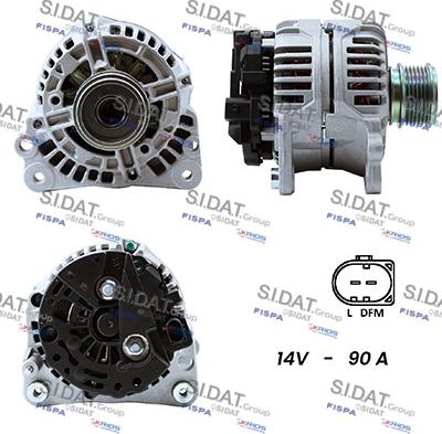 Sidat A12BH0010A2 - Alternateur droxauto.com