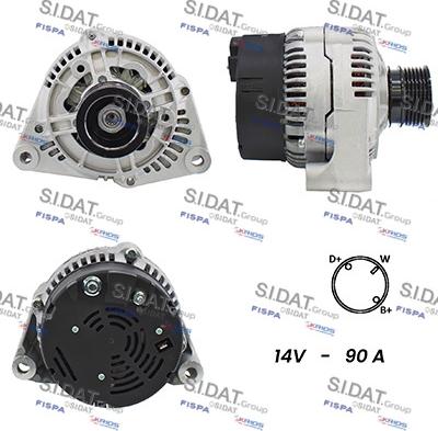 Sidat A12BH0102A2 - Alternateur droxauto.com