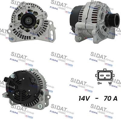 Sidat A12BH0833A2 - Alternateur droxauto.com