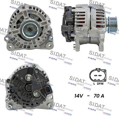 Sidat A12BH0398A2 - Alternateur droxauto.com