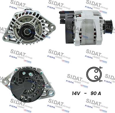 Sidat A12BH0341A2 - Alternateur droxauto.com