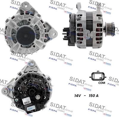 Sidat A12BH0296 - Alternateur droxauto.com