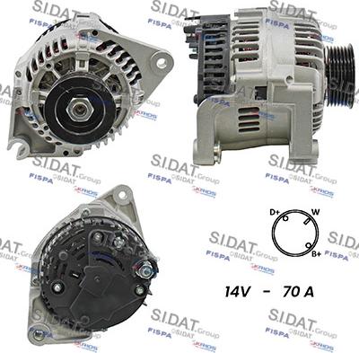 Sidat A12BH0799A2 - Alternateur droxauto.com