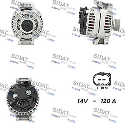Sidat A12BH0740A2 - Alternateur droxauto.com