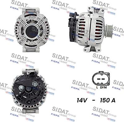 Sidat A12BH0741A2 - Alternateur droxauto.com