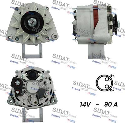 Sidat A12BH0762A2 - Alternateur droxauto.com