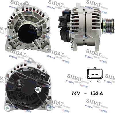 Sidat A12BH1012A2 - Alternateur droxauto.com