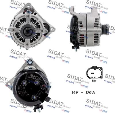Sidat A12DE1238A2 - Alternateur droxauto.com