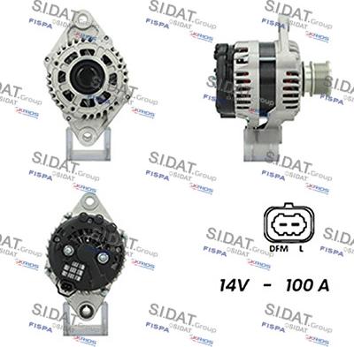 Sidat A12DR0352A2 - Alternateur droxauto.com