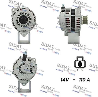 Sidat A12HT0368A2 - Alternateur droxauto.com
