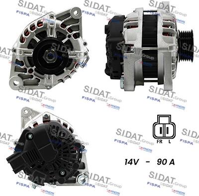 Sidat A12HY0166 - Alternateur droxauto.com