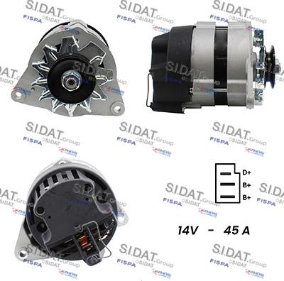 Sidat A12LU0058A2 - Alternateur droxauto.com