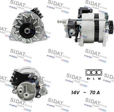 Sidat A12MA0089A2 - Alternateur droxauto.com