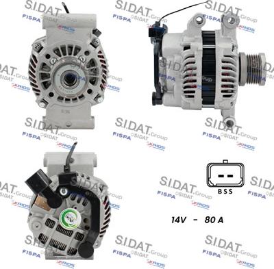 Sidat A12MH1205A2 - Alternateur droxauto.com