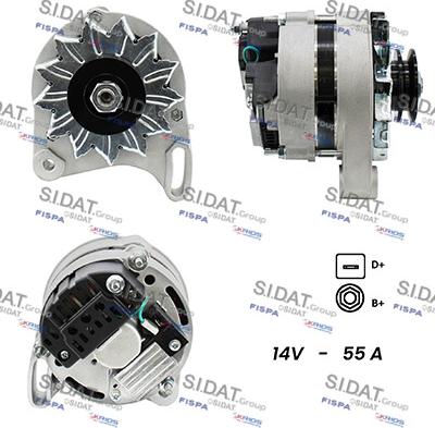 Sidat A12ML0265A2 - Alternateur droxauto.com
