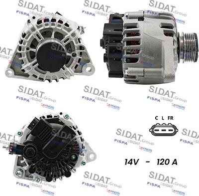 Sidat A12VA0526A2 - Alternateur droxauto.com