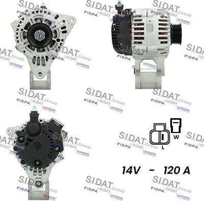 Sidat A12VA0662A2 - Alternateur droxauto.com