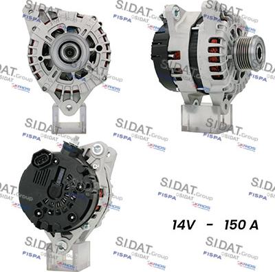 Sidat A12VA0680A2 - Alternateur droxauto.com