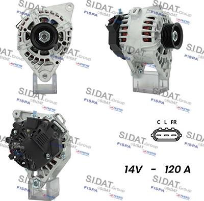 Sidat A12VA0682A2 - Alternateur droxauto.com