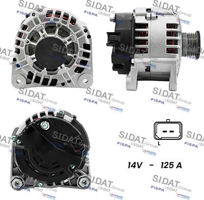 Sidat A12VA0042A2 - Alternateur droxauto.com