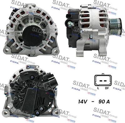Sidat A12VA0181A2 - Alternateur droxauto.com