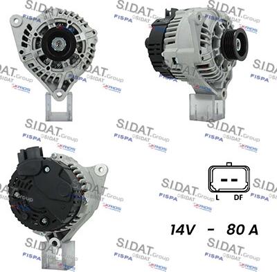 Sidat A12VA0182A2 - Alternateur droxauto.com