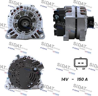 Sidat A12VA0390A2 - Alternateur droxauto.com