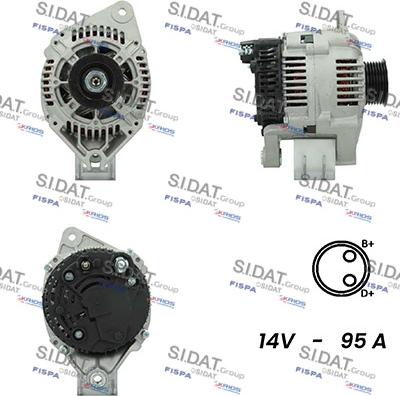 Sidat A12VA0388A2 - Alternateur droxauto.com