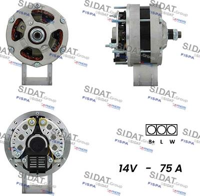 Sidat A12VA0264A2 - Alternateur droxauto.com