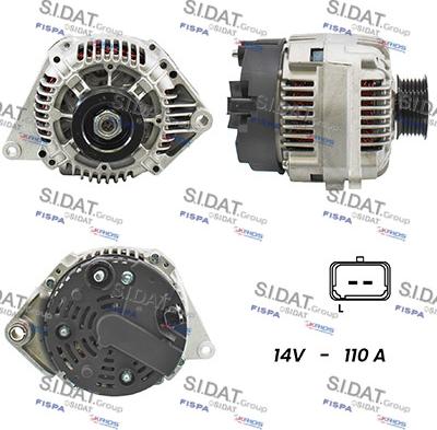 Sidat A12VA1014A2 - Alternateur droxauto.com