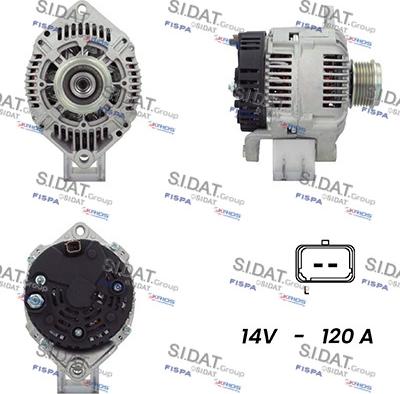 Sidat A12VA1023A2 - Alternateur droxauto.com