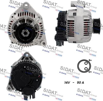 Sidat A12VA1146A2 - Alternateur droxauto.com
