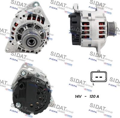 Sidat A12VA1170A2 - Alternateur droxauto.com