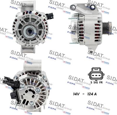 Sidat A12VS1167 - Alternateur droxauto.com