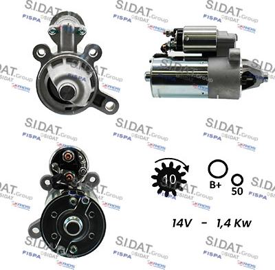 Sidat S12BH0480A2 - Démarreur droxauto.com