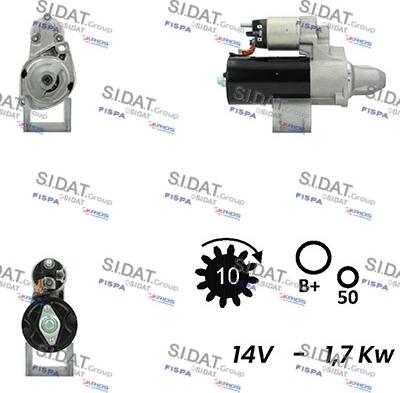 Sidat S12BH0470A2 - Démarreur droxauto.com