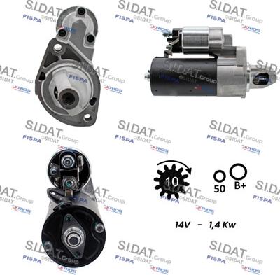 Sidat S12BH0472A2 - Démarreur droxauto.com