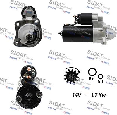 Sidat S12BH0692A2 - Démarreur droxauto.com